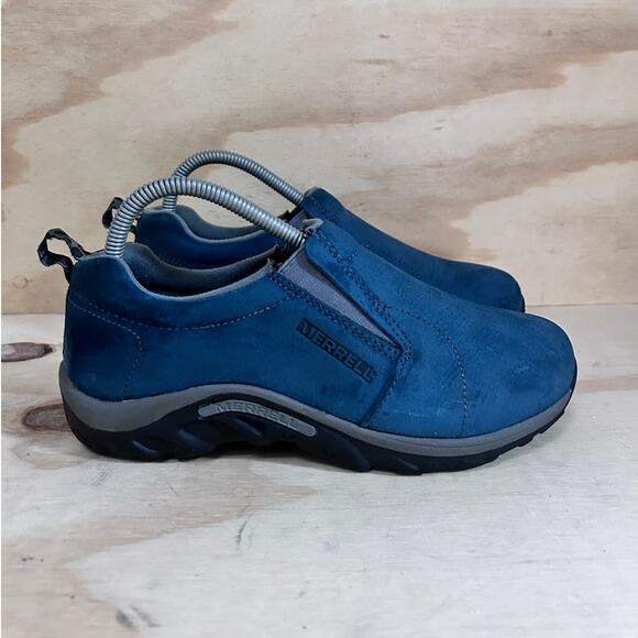 Merrell - Jungle Moc - Slip-On Sneakers - Blue - Kids Big Unisex - 6M - J95637 - Picture 1 of 9
